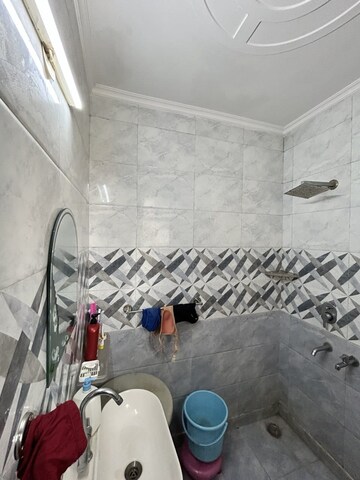 Bathroom in 3 BHK Builder Floor at Ashoka Enclave – for Rent