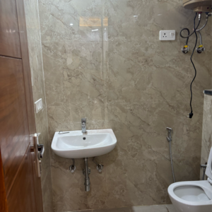 Bathroom in 2 BHK Apartment at Freedom Fighters Enclave – for Rent