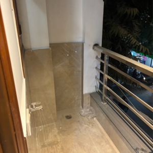 Balcony in 2 BHK Apartment at Freedom Fighters Enclave – for Rent