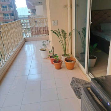 Balcony in 2 BHK Apartment at Gaur City 1st Avenue, Gaur City 1 – for Rent