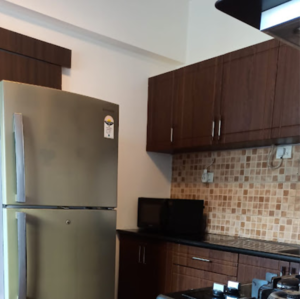 Kitchen in 2 BHK Apartment at Godrej Woodsman Estate, Dasarahalli Main Road – for Rent