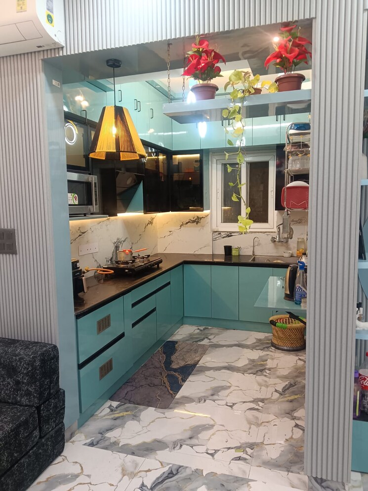 Kitchen, niti khand 3 Bedroom 1300 Sq.Ft. Builder Floor In Niti Khand Ghaziabad 9688717