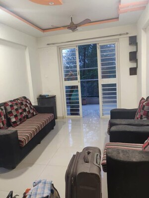 Living Room in 2 BHK Apartment at Sonigara Excluzee, Wakad – for Rent