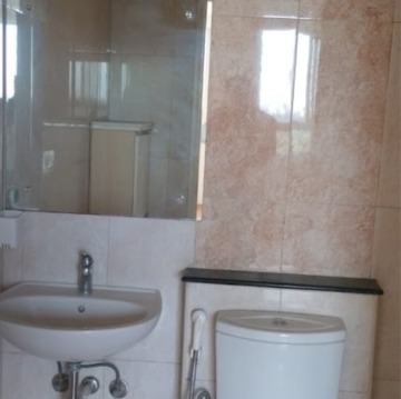 Bathroom in 3 BHK Apartment at Mantri Lithos, Thanisandra – for Rent