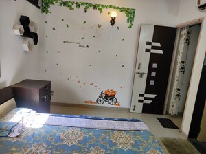 Bedroom in 2 BHK Apartment at Aishwarya Laxmi, Wagholi – for Rent