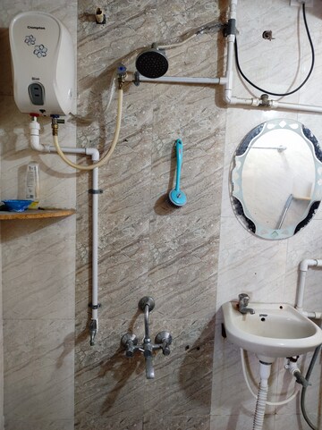 Bathroom in 2 BHK Apartment at Aishwarya Laxmi, Wagholi – for Rent