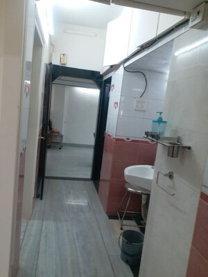 Bathroom in 3 BHK Apartment at Juhu Scheme, Juhu – for Rent