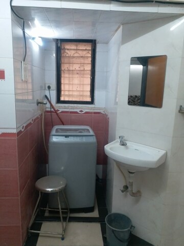 Bathroom in 3 BHK Apartment at Juhu Scheme, Juhu – for Rent