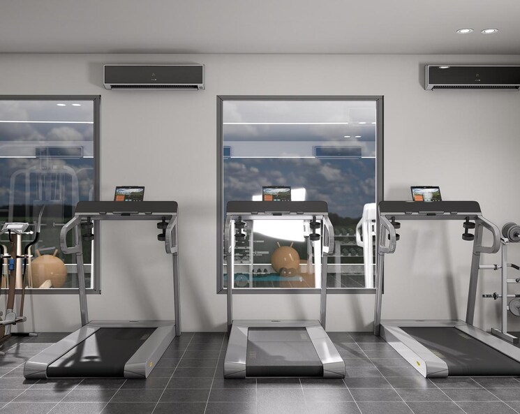 Gym, lucky-the-palm-valley 3 Bedroom 2500 Sq.Ft. Villa In Sector 1 Greater Noida Greater Noida 9688868