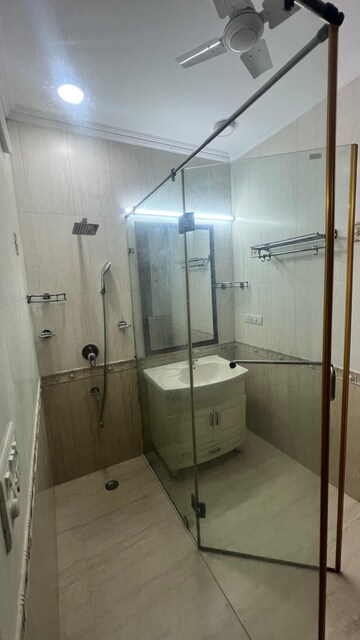 Bathroom in 3 BHK Builder Floor at Defence Colony – for Rent