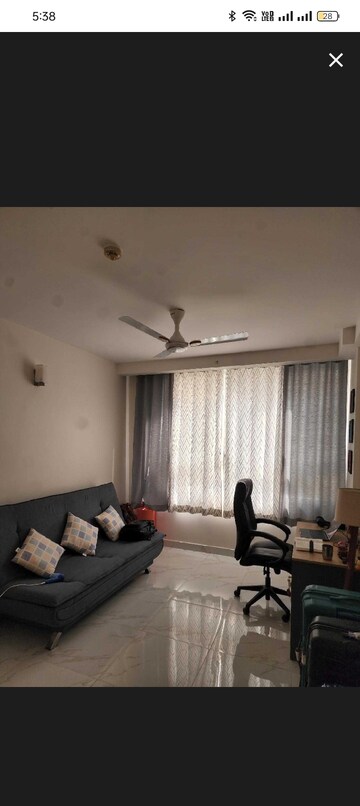 Living Room in 2 BHK Apartment at Bhartiya Nikoo Homes, Thanisandra Main Road – for Rent