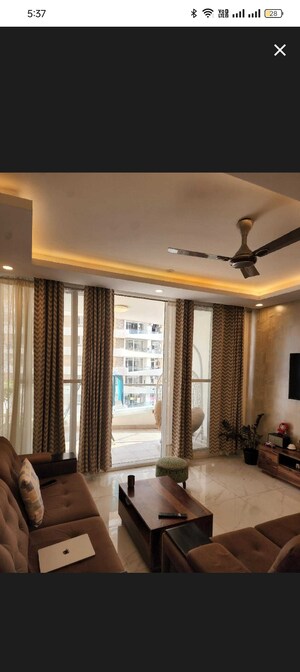 Living Room in 2 BHK Apartment at Bhartiya Nikoo Homes, Thanisandra Main Road – for Rent