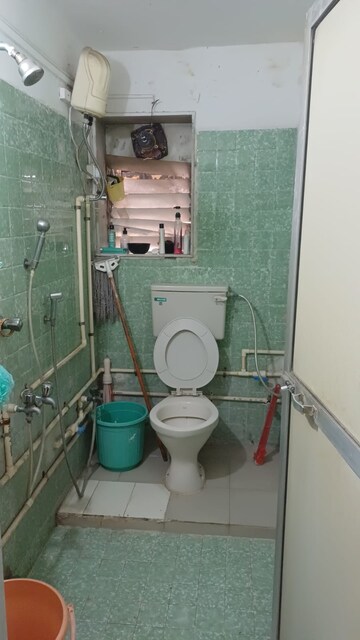 Bathroom in 1 BHK Apartment at The Vivekanand CHS, Mahim – for Rent