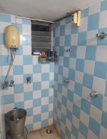 Bathroom in 1 BHK Apartment at Shree Sai Ashirwad Bhayander, Bhayandar East – for Rent