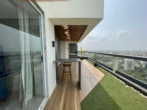 Balcony in 4 BHK Apartment at K Hemani Bay View, Andheri West – for Sale