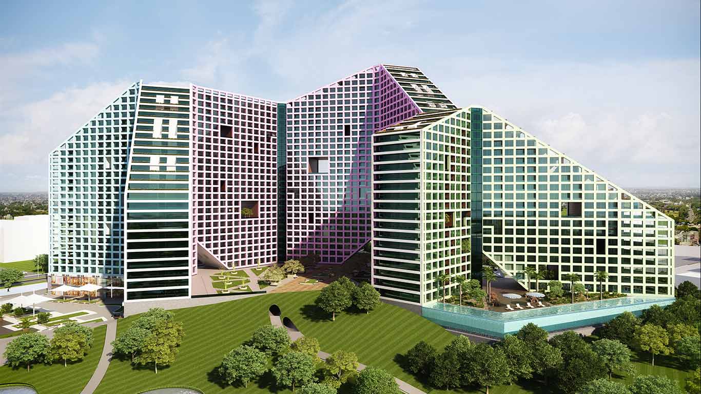 3.5 BHK 1300 Sq.Ft. Apartment in Amanora Future Towers