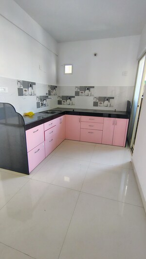 Kitchen in 3 BHK Apartment at Shivam 19 Grand West, Thergaon – for Sale