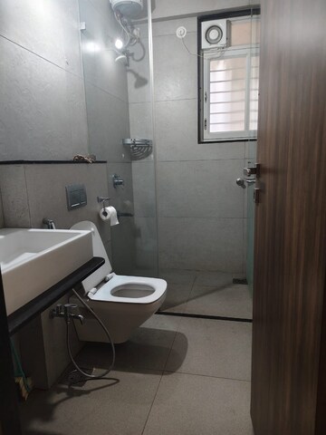 Bathroom in 2 BHK Apartment at Sanskruti Prabhat, Prabhat Road – for Rent