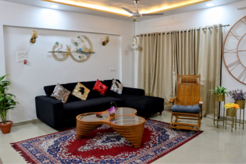 Living Room in 3 BHK Apartment at Regency Gardens, Kharghar Sector 6 – for Rent