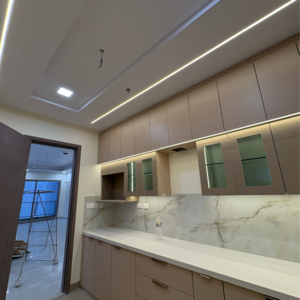 Kitchen in 4 BHK Apartment at Shalimar One World Belvedere Court 3, Malesemau – for Rent