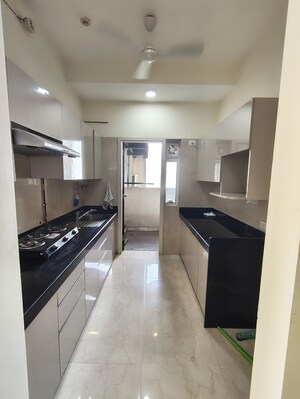 Kitchen in 2 BHK Apartment at L&T Crescent Bay T2, Parel – for Rent