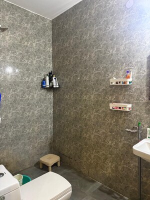 Bathroom in 1 BHK Builder Floor at Kalkaji – for Rent