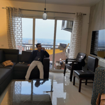Living Room in 3 BHK Apartment at Shalimar Oneworld Vista, Malesemau – for Rent