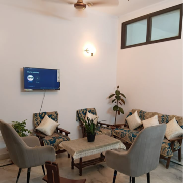 Living Room in 2 BHK Builder Floor at Malviya Nagar – for Rent