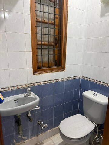 Bathroom in 1 BHK Builder Floor at Kalkaji – for Rent