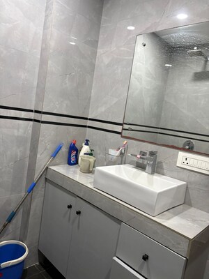 Bathroom in 3 BHK Builder Floor at Kalkaji – for Rent