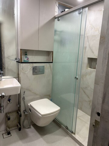 Bathroom in 3 BHK Builder Floor at Kalkaji – for Rent