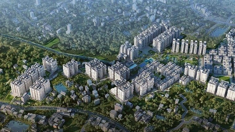Master Plan, greenfield-city 3 Bedroom 1323 Sq.Ft. Apartment In Maheshtala Kolkata 9690266
