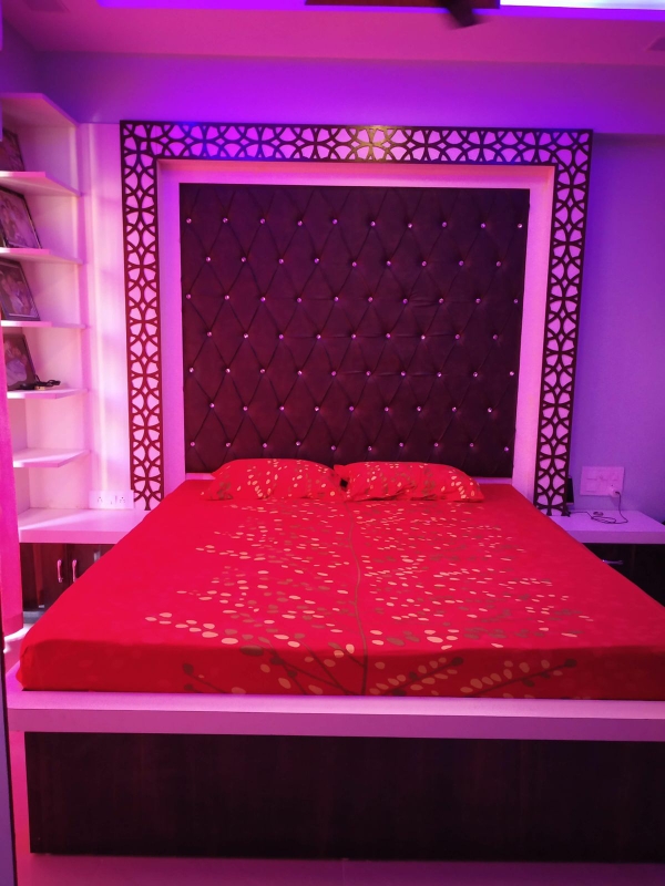 Bedroom in 3 BHK Apartment at Swati Florence, Bopal – for Rent