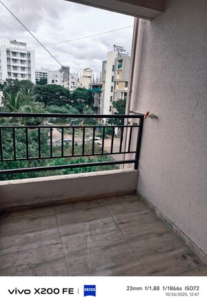 Balcony in 1 BHK Apartment at Bhaktamar Residency, Wadgaon Sheri – for Rent
