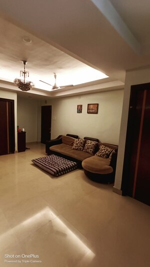 Living Room in 2 BHK Apartment at Kristi Villa, Chinar Park – for Rent