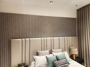 Master Bedroom in 2 BHK Apartment at Tulip Infinity Planet, Moshi – for Rent