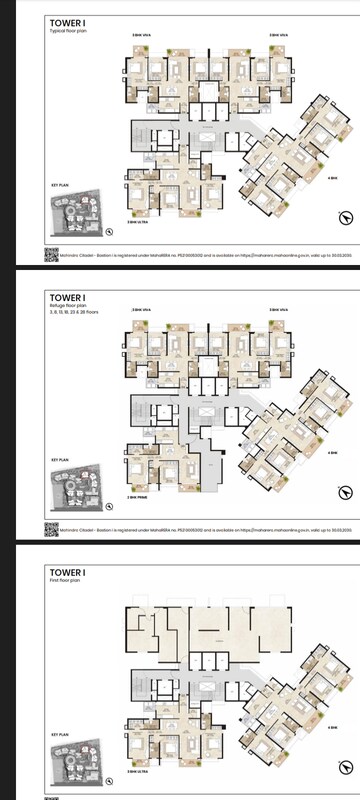 Floor Plan in 3 BHK Apartment at Pimpri – for Sale