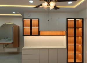 Kitchen in 3 BHK Apartment at Rajapushpa Provincia, Narsingi – for Rent