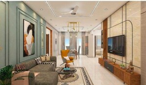 Living Room in 3 BHK Apartment at Prestige Beverly Hills, Kokapet – for Rent