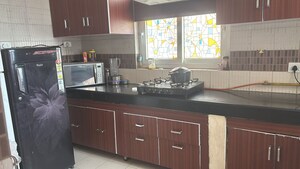 Kitchen in 3 BHK Builder Floor at SS Southend Floors, South City 2 – for Rent