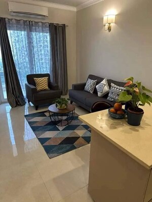 Living Room in 1 BHK Builder Floor at Risland Sky Mansion, Chattarpur – for Rent