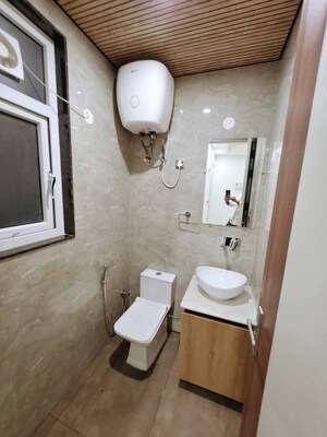 Bathroom in 1 BHK Apartment at Chattarpur – for Rent