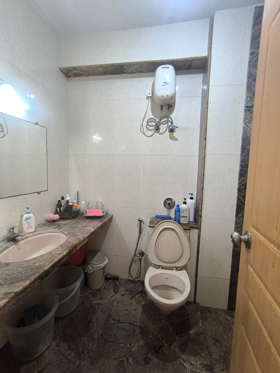 Bathroom in 3 BHK Apartment at Chembur – for Rent