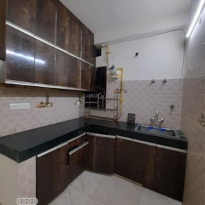 Kitchen in 2 BHK Builder Floor at Chattarpur – for Rent