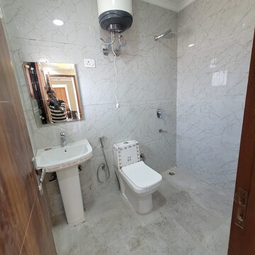 Bathroom in 2 BHK Builder Floor at Chattarpur – for Rent