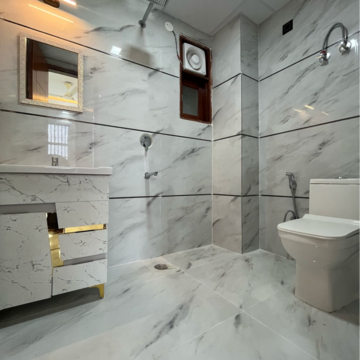 Bathroom in 2 BHK Builder Floor at Chattarpur – for Rent