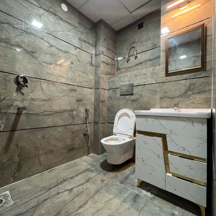 Bathroom, chattarpur 2 Bedroom 800 Sq.Ft. Builder Floor In Chattarpur Delhi 9691055