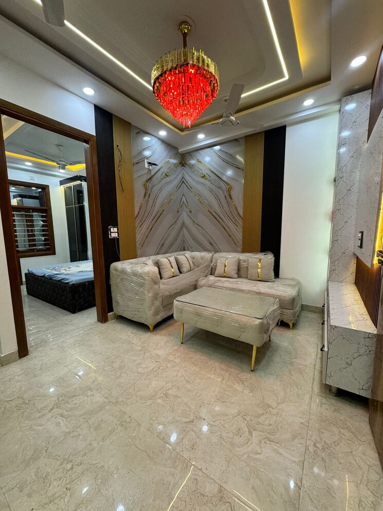 Living Room, dwarka mor 3 Bedroom 75 Sq.Yd. Builder Floor In Dwarka Mor Delhi 9691105