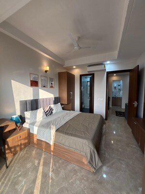Living Room in 2 BHK Builder Floor at Ansal Sushant Apartments, Sushant Lok I – for Rent
