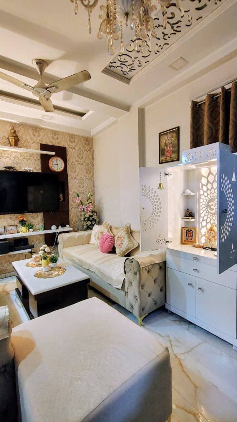 Living Room, niharika-building 3 Bedroom 220 Sq.Mt. Independent House In Niti Khand I Ghaziabad 9691132